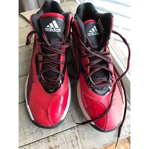 Men Adidas Crazyghost Baskeball Shoes Sneakers High Top Red And Black Size 6.5
